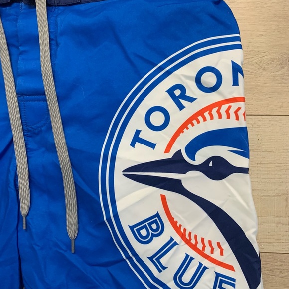 Toronto BlueJays licensed swim trunks size Medium mesh liner drawstring - Picture 2 of 6
